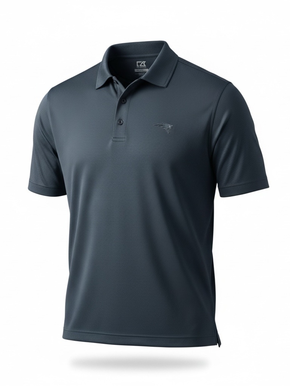 Cutter & Buck Bluish Grey Performance Polo. New England Patriots. Size Medium.